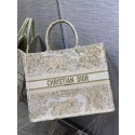 Imitation DIOR BOOK TOTE Embroidery C1286-8 cream Tl8389ye39