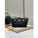 Imitation DIOR leather Shoulder Bags S5554 black Tl8210Za30