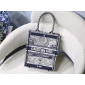 Imitation MOON VERTICAL DIOR BOOK TOTE TAROT EMBROIDERED CANVAS BAG M1272Z-3 Tl9132Dl40