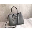 Imitation Prada Leather handbag 1BG148 grey Tl6470EY79