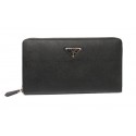 Imitation Prada Saffiano Leather Wallets 1M1188 Black Tl6750Za30