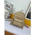 Imitation SMALL DIOR BACKPACK Cannage Lambskin M9222U Beige Tl8553Ug88