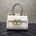 Imitation VALENTINO GARAVANI Rockstud Alcove Medium grain calf leather 2B0J41 white Tl19339ye39