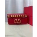 Imitation VALENTINO GARAVANI Stud Sign nappa Shoulder Bag NL098 red Tl19352Dl40