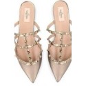 Imitation Valentino Leather Flat VT585 Gold Tl20587SU58