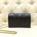 Imitation VALENTINO Origianl leather mini shoulder bag 7676 black Tl19492SU58