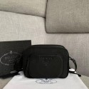 Knockoff Best Prada Nylon Shoulder Bag 81199 black Tl6281sm35