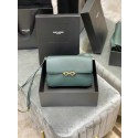 Knockoff Best YSL LE MAILLON SATCHEL IN SMOOTH LEATHER 6497952 blackish green Tl14676sm35