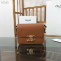 Knockoff Celine TEEN TRIOMPHE BAG IN SHINY CALFSKIN MINERAL 188423 brown Tl4772yN38