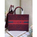 Knockoff DIOR BOOK TOTE Navy Blue I Love Paris and Red Hearts Embroidery M1286ZR Tl8630Bt18