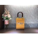 Knockoff FENDI MINI SUNSHINE SHOPPER leather mini-bag 8BS051ABV orange Tl12844eF76