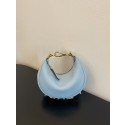 Knockoff Fendi Nano Fendigraphy Light blue leather charm 7AS089A Tl12652fY84