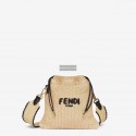 Knockoff FENDI PACK SMALL POUCH Braided straw small-bag F1529 apricot Tl12852yK94