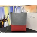 Knockoff High Quality Celine Cabas Phantom Bags Original Leather C3365 Grey&Red Tl5116FA65