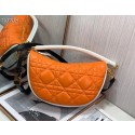 Knockoff High Quality DIOR Shoulder Bag Cannage Lambskin C0616 orange Tl8382Lg12