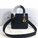 Knockoff High Quality LADY DIOR TOTE BAG IN EMBROIDERED CANVAS C4532 black Tl9112Lg12