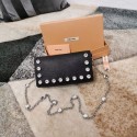 Knockoff High Quality miu miu Matelasse Nappa Leather Clutch 5DH044 black Tl18621FA65