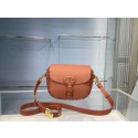 Knockoff MEDIUM DIOR BOBBY BAG Dark Tan Grained Calfskin with Whipstitched Seams M9319U Tl8821tU76