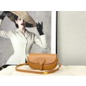 Knockoff MEDIUM DIOR BOBBY BAG Warm Taupe Box Calfskin M9327 Camel Tl8472yK94