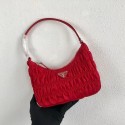 Knockoff Prada Nylon and Saffiano leather mini bag 1NE204 red Tl6266tU76