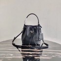 Knockoff Prada Saffiano leather mini shoulder bag 1BE055 black Tl6089tp21