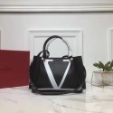 Knockoff VALENTINO Origianl Leather Bag V0052 Black Tl19573JF45