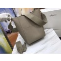 Luxury CELINE Sangle Seau Bag in Calfskin Leather C3369 Apricot Tl5088bE46