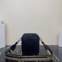 Luxury Prada Leather bag with shoulder strap 2BQ354 black Tl5782QT69