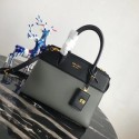 Luxury Replica Prada Esplanade Bag 1BA046 grey&black Tl6510vv50