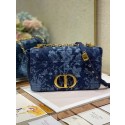 MEDIUM DIOR CARO BAG Blue Dior Flowers Cannage Denim M9243UJ Tl8672bT70