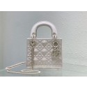 MINI LADY DIOR BAG Cannage Calfskin C2815 white Tl8259Ea63