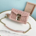 miu miu Matelasse Nappa Leather mini Shoulder Bag 5BD099 pink Tl18566ea89