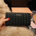 miu miu Matelasse Nappa Leather Wallet 5M3307 Green Tl18647Yf79