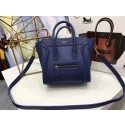 New Celine Luggage Nano Tote Bag Original Leather CC3560 Blue Tl5157Uf80