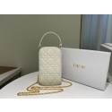 New DIOR MINI BOBBY BAG Gradient Cannage Lambskin C0955 white Tl8442Uf80