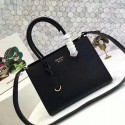 Prada Bibliotheque Medium Saffiano Top-Handle Tote Bag 1BG088 Black Tl6604Yo25