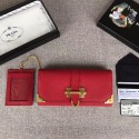 Prada Cahier Saffiano Leather Wallet Large 1MH132 red Tl6708hI90