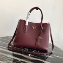 Prada Deer skin bag 1BG008 Burgundy Tl6173JD28