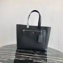 Prada Embleme Saffiano leather bag 2VE015 black Tl6297yk28