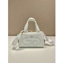 Prada leather tote bag 1DH770 white Tl5718fc78