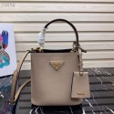 Prada Panier small Original Saffiano Bag 1BA217 Apricot Tl6256RX32