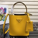 Prada Panier small Original Saffiano Bag 1BA217 Yellow Tl6251NP24