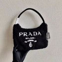 Prada Re-Edition 2000 terry mini-bag 1NE515 black Tl5886NP24