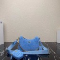 Prada Re-Edition 2005 raffia bag 1BH204 sky blue Tl5695fJ40