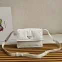 Prada Re-Nylon shoulder strap 1BD313 white Tl5778iZ66