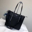 Prada Saffiano leather and nylon tote 1BG212 black Tl6549Xp72