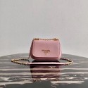 Prada Saffiano leather shoulder bag 2BD275 pink Tl6050Lp50