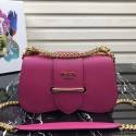 Prada Sidonie leather shoulder bag 1BD184 Rose Tl6349HB29