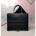 Quality DIOR BOOK TOTE ORIGINAL LEATHER BAG M1287 BLACK Tl8595Vu63