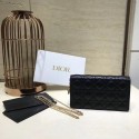 Replica AAA LADY DIOR CALFSKIN WALLET C9025A black Tl9020of41